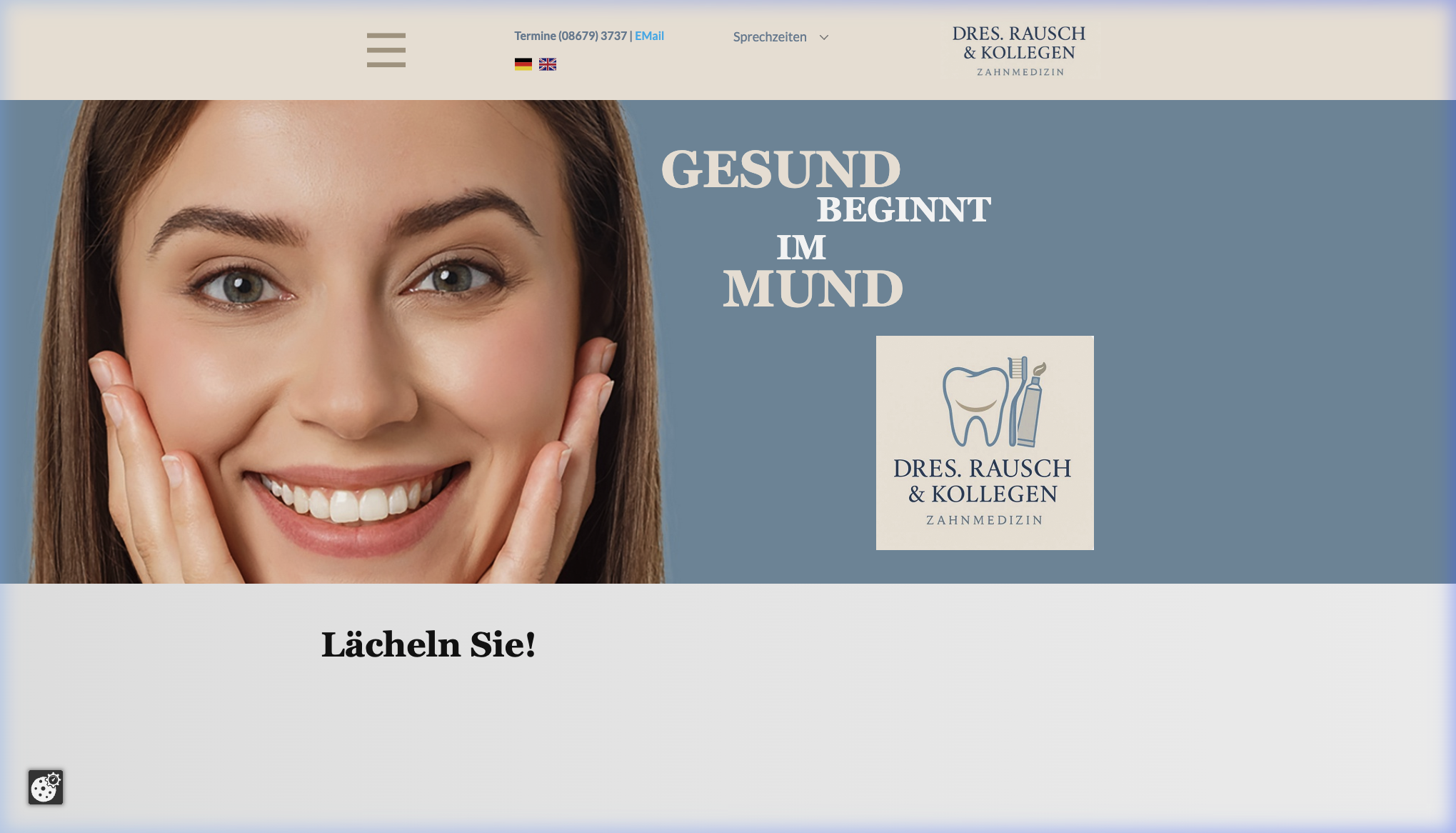 Webdesign Referenz Zahnarztpraxis Dr. Rausch – Webseitengestaltung Landkreis Altötting