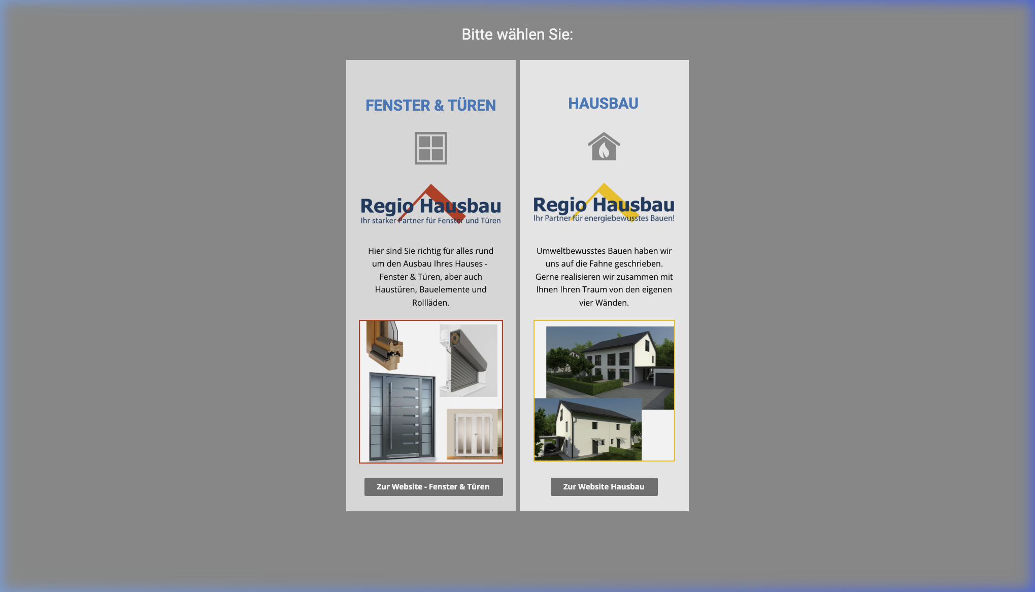 Webdesign Referenz REGIO Hausbau – Webseitengestaltung Oberbayern München