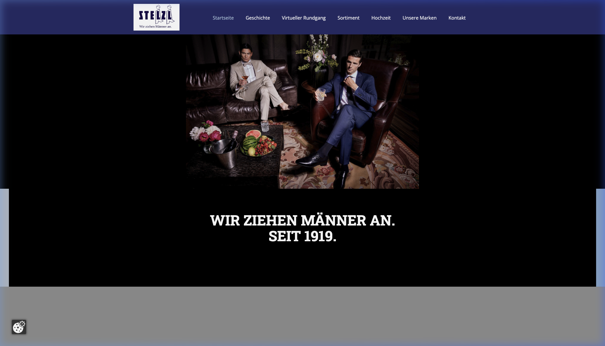 Webdesign Referenz Stelzl Herrenmode – Webseitengestaltung Altötting Mühldorf